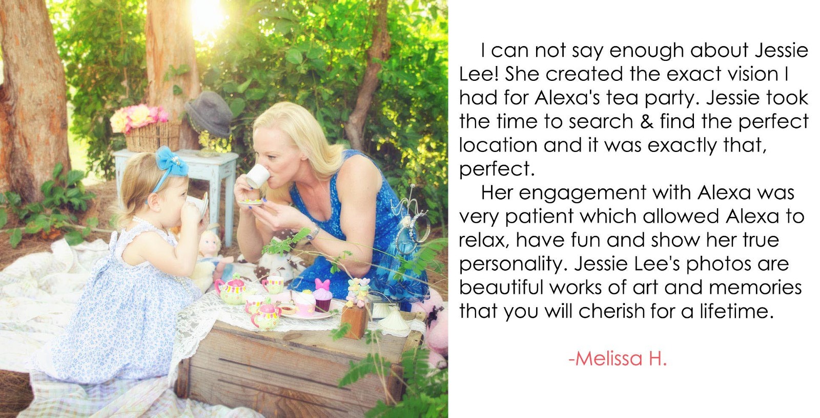Jessie Lee Photography testimonial
